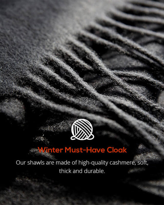 Fashionable Thick Fur Collar Scarf Cloak