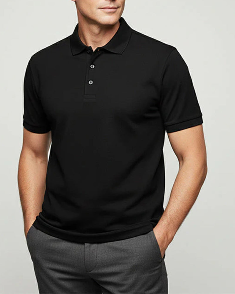 Men's Quick-Dry Short-Sleeve Lapel T-Shirt