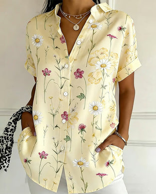 Fresh Floral Print Shirt