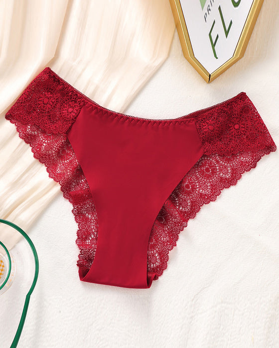 Lace Women's Contrast Lace Panty Set