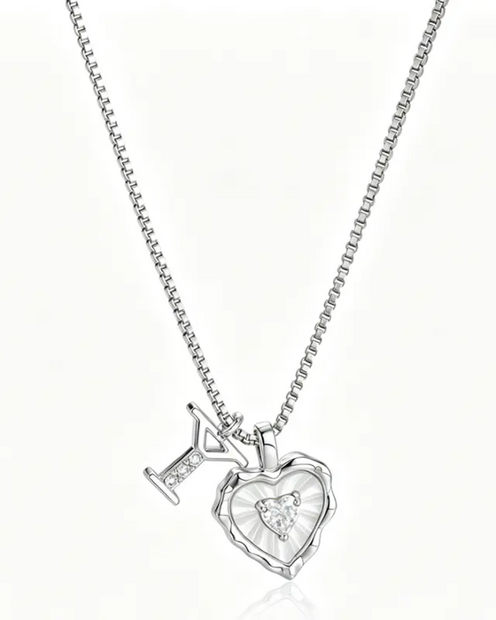 A–Z Micro Pave Letter Pendant Necklace