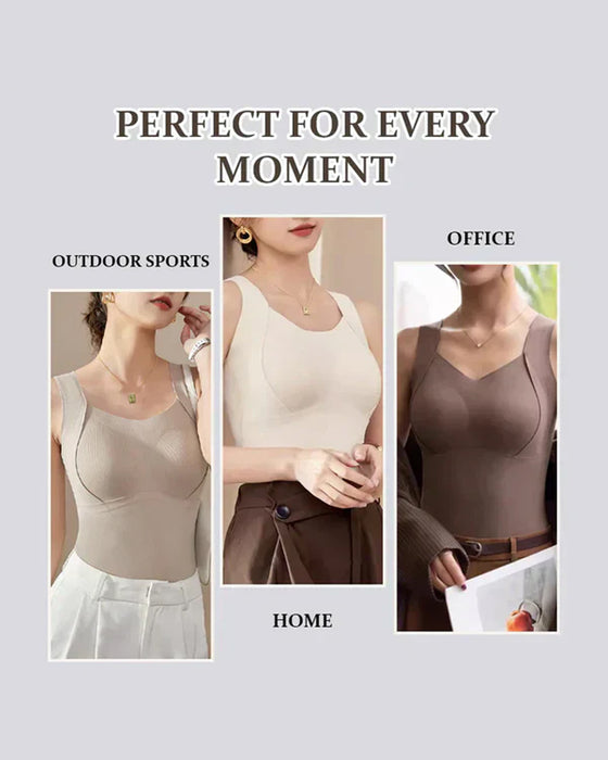 Women's Thermal Tank Tops With Built-in Bra