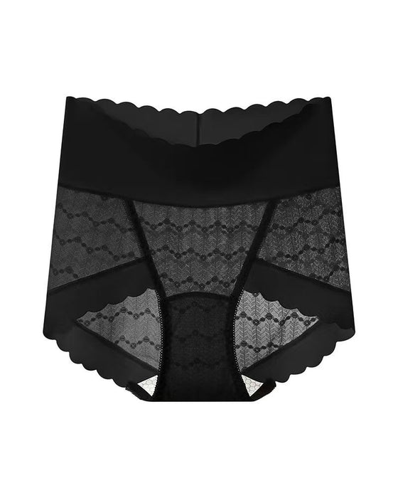 Breathable Seamless High Waist Lace Panties