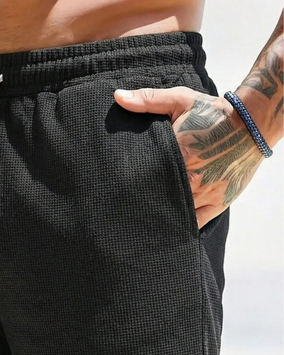 Men’s Waffle Casual Shorts