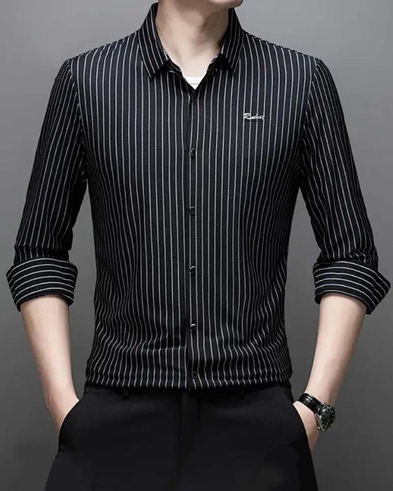 👔Men's Classic Long-Sleeved Striped Shirt