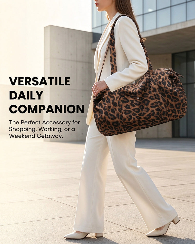 Large Capacity Leopard Print Tote Bag