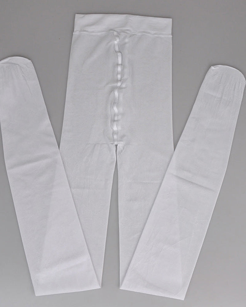 Glossy Transparent Tights For Women