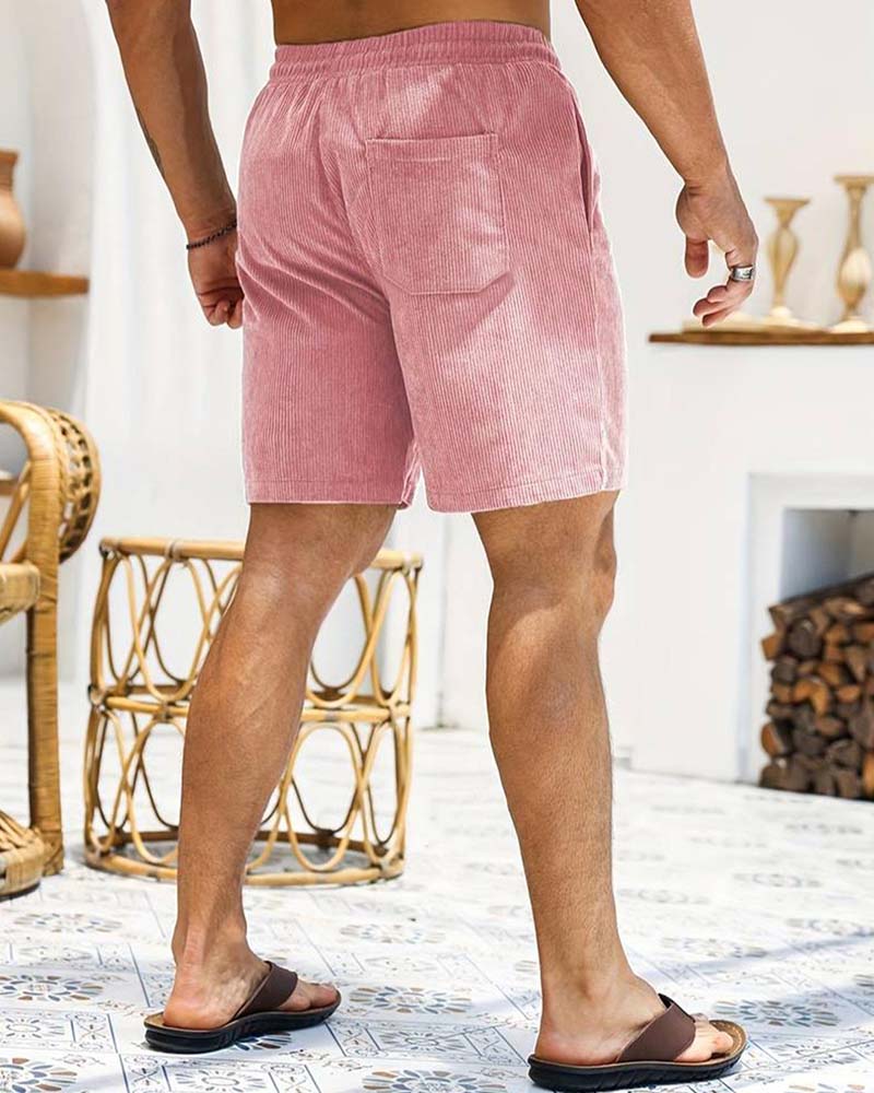 Men's Corduroy Daily Casual Shorts