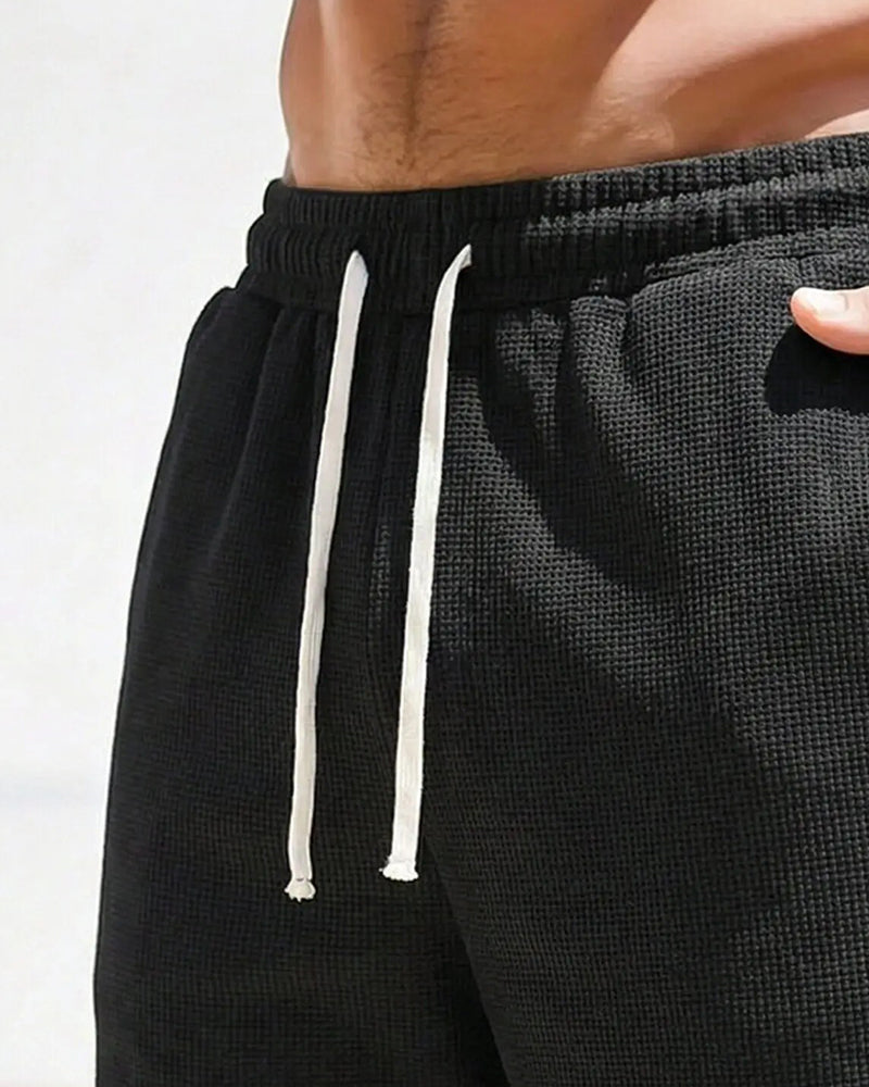 Men’s Waffle Casual Shorts