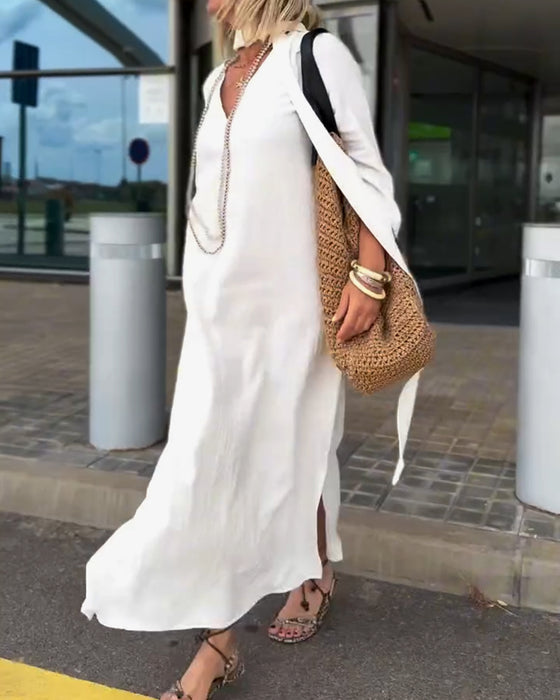 Elegant And Stylish V-Neck Dress