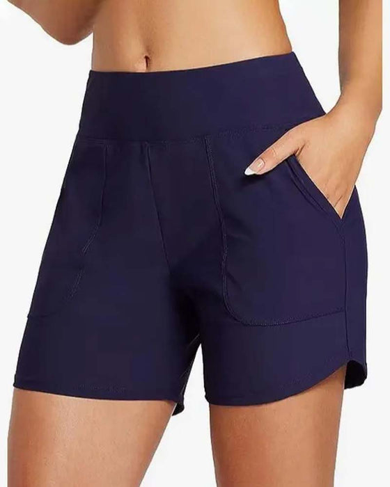 High Waist Split Sports Casual Shorts