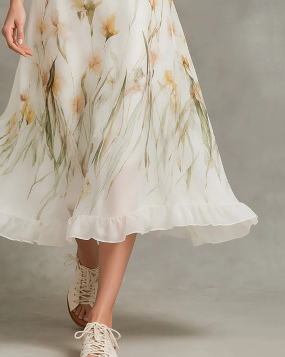 Spaghetti Strap Dress + Lapel Cover-Up Set