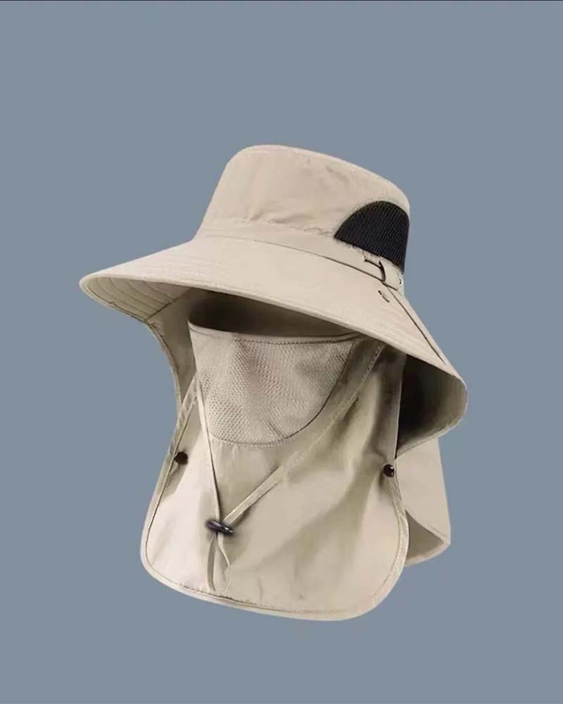 Face Covering Sun Protection Bucket Hat
