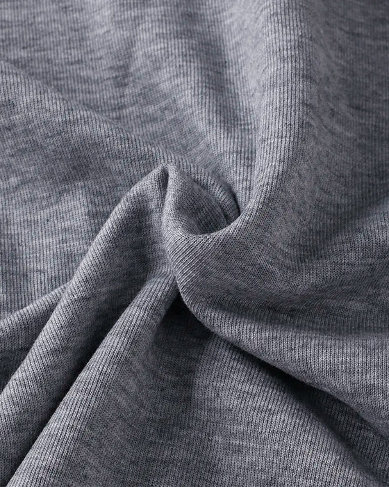 Solid Casual Short Sleeve Hoodie