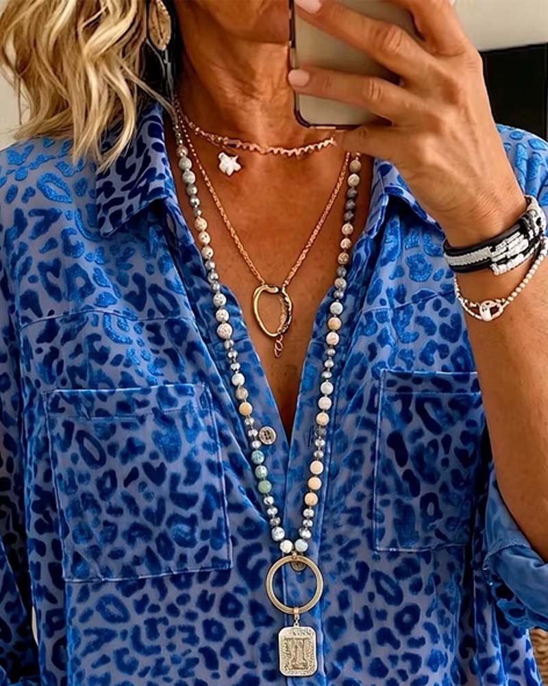 Leopard Pocket Button Shirt