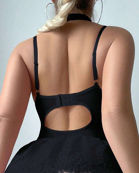 Sexy Lace Spaghetti Straps Set