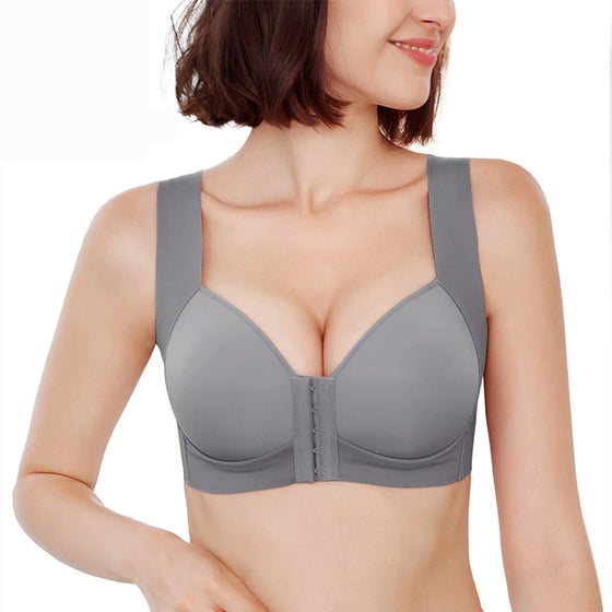 Seamless Front Closure Wire-free Push Up Bra