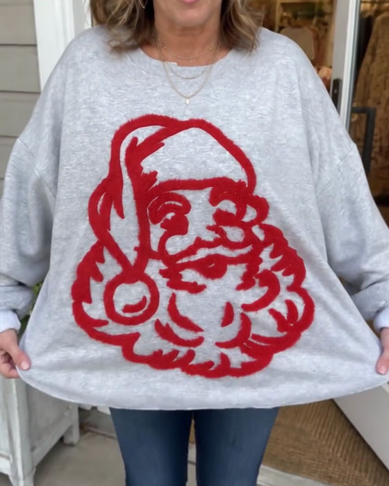 Stylish Santa Claus Loose Sweatshirt