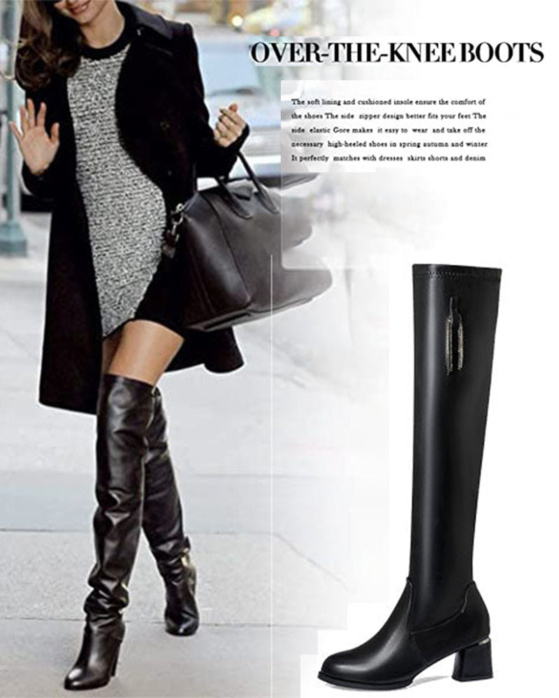 🔥 LAST DAY PROMOTION 🔥🌸✨Warm leather boots for women