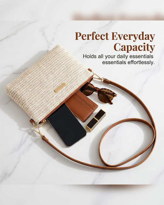 Shoulder Clutch Bag – Lightweight, Versatile, Metallic Accents ✨