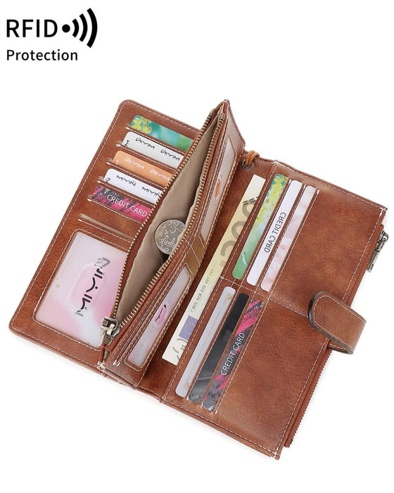 Women Zipper Long Wallet Trendy Exquisite Gift Wallet