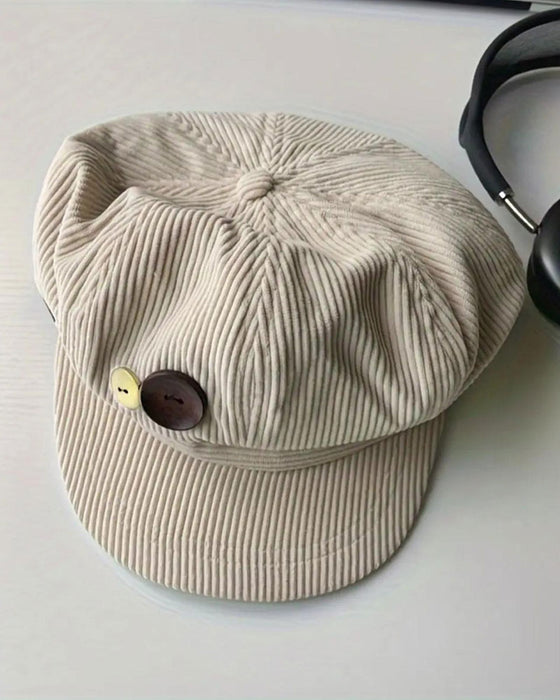 Unisex Vintage Octagonal Beret Hat