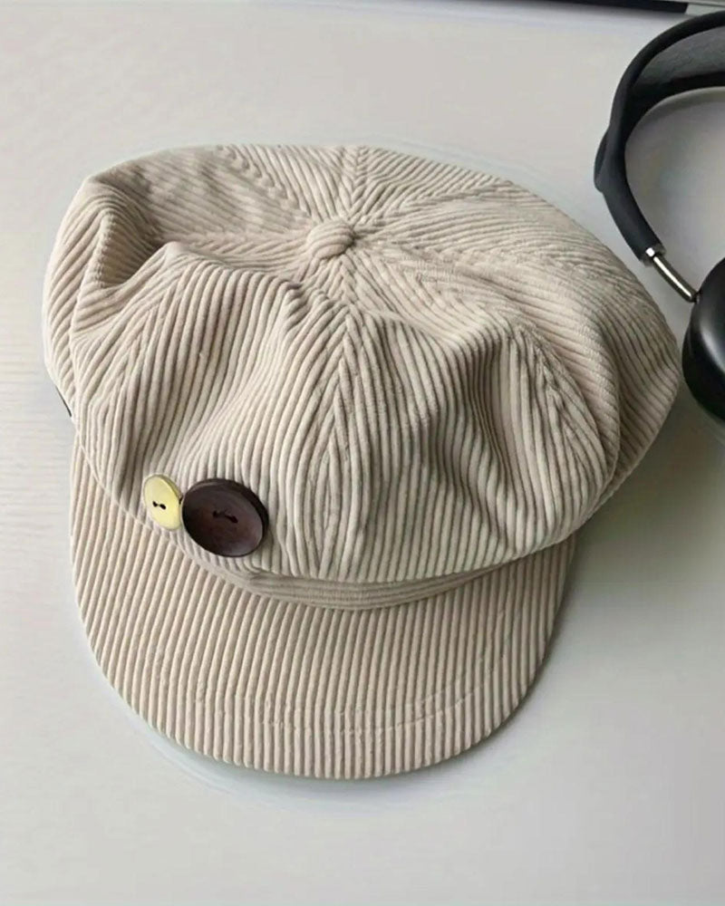 Unisex Vintage Octagonal Beret Hat
