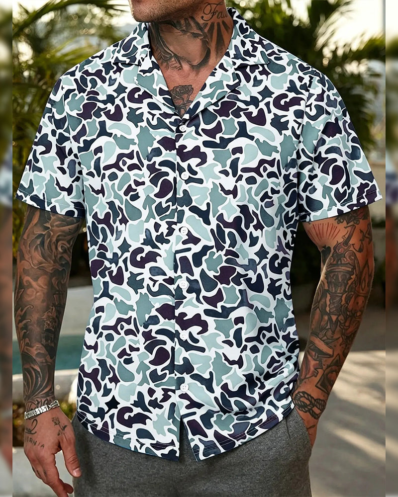 Men's Casual Camo Shirt