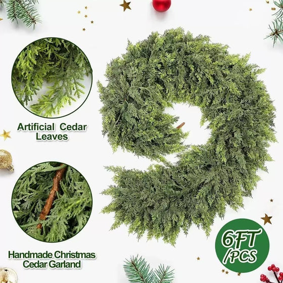 Artificial Plant Christmas Rattan