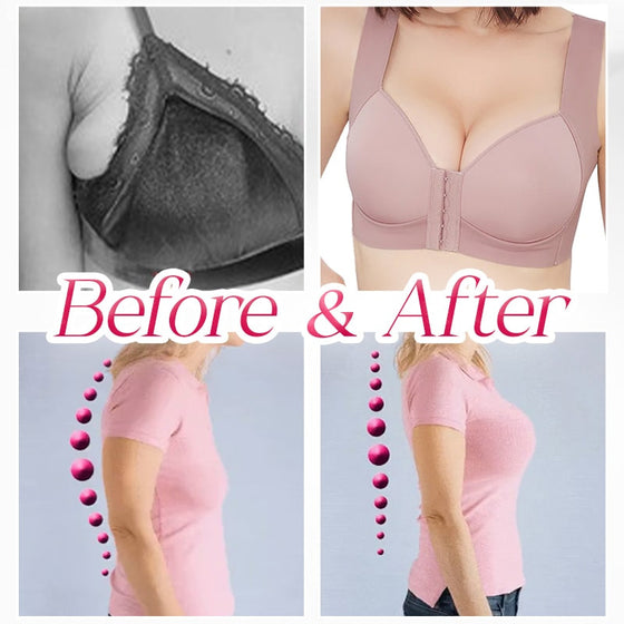 Seamless Front Closure Wire-free Push Up Bra