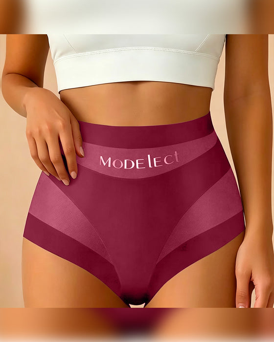 Solid Color See-Through Panties