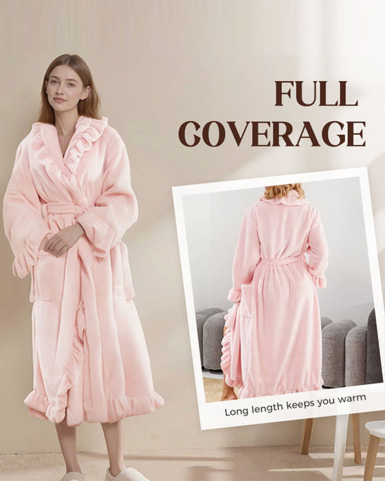 🔥✨Soft and supple bathrobe 🧖♀️ – Soft fabric against the skin, cozy warmth after showering