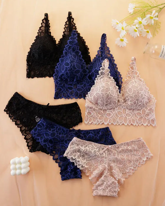 Women's Lace Romantic Underwear Set
