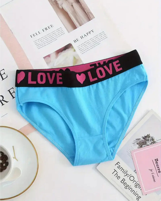 Love Print Low-Rise Briefs