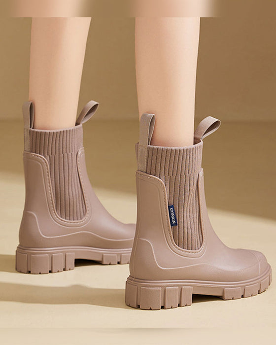 ☔️Waterproof Non-Slip Thick Sole Mid-Calf Boots
