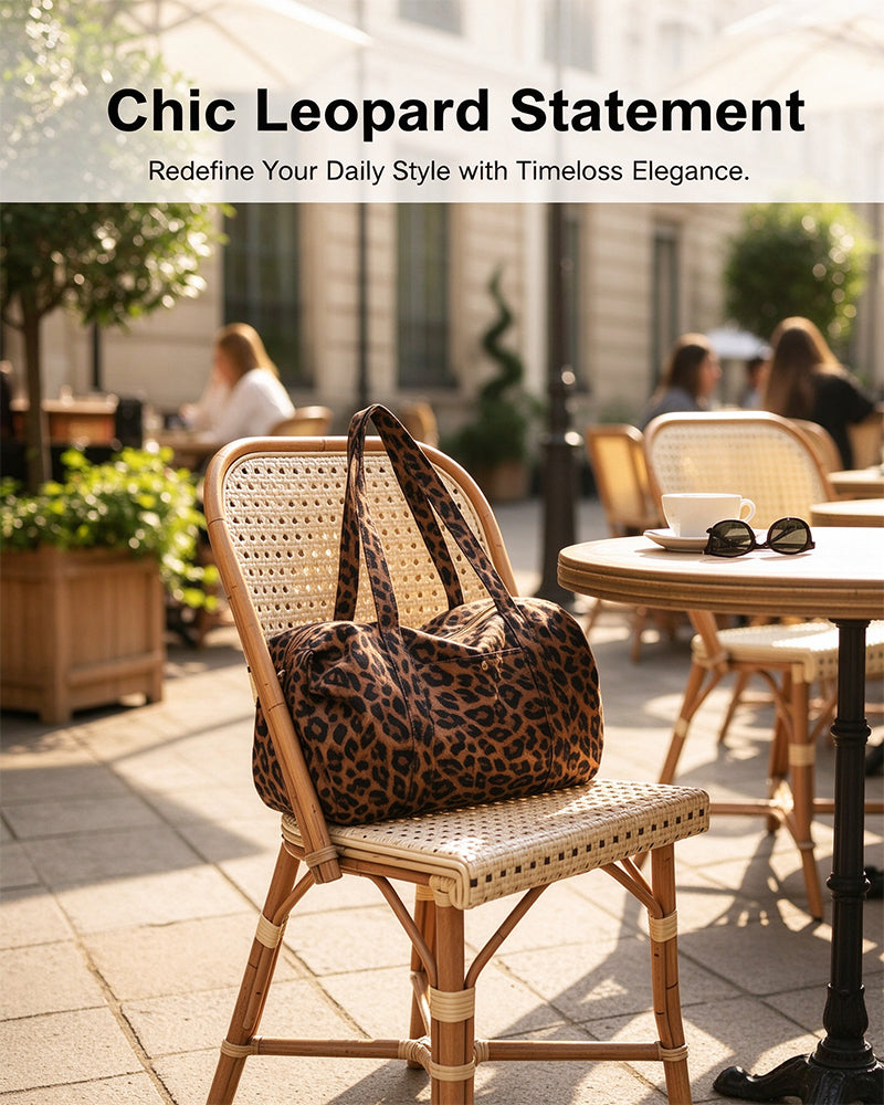 Large Capacity Leopard Print Tote Bag