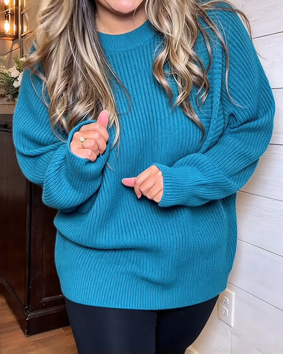 Stylish Batwing Sleeve Pullover