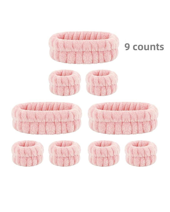 Three-Piece Face Wash Headband Set