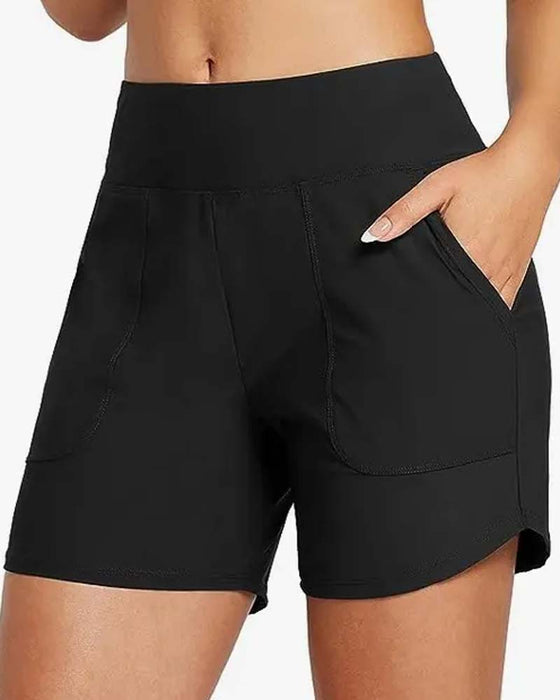 High Waist Split Sports Casual Shorts