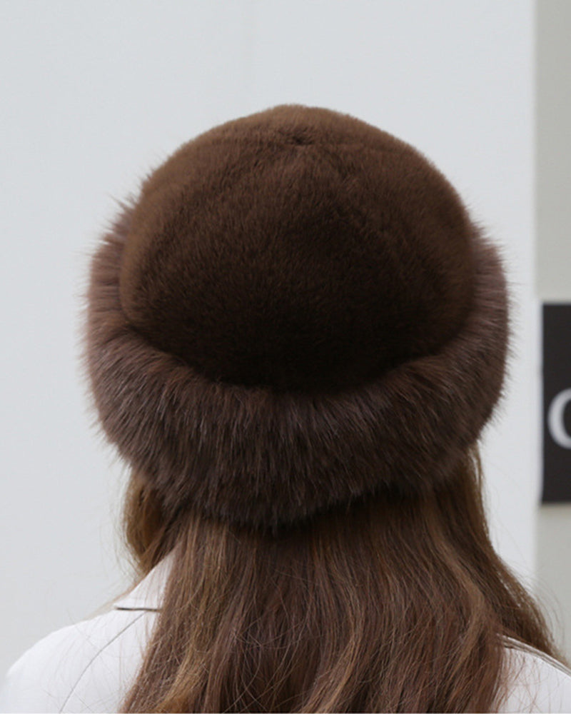 Mongolian Style Women's Thick Warm Plush Hat