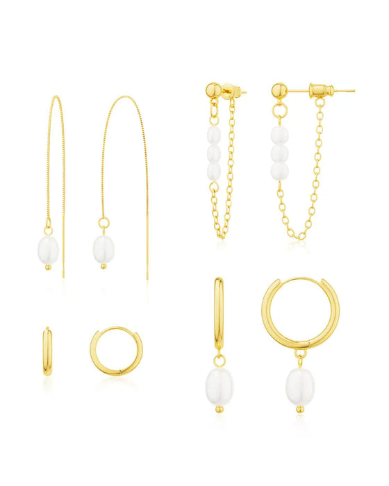 3 Layered Chain Earrings For Women