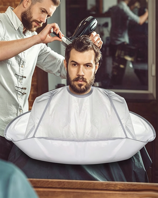 ✂🧹 Hair Cutting Cape with Catcher