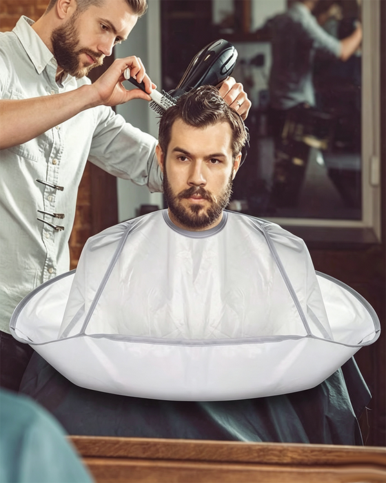 ✂🧹 Hair Cutting Cape with Catcher