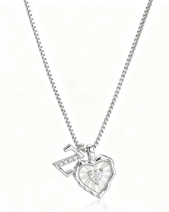 A–Z Micro Pave Letter Pendant Necklace