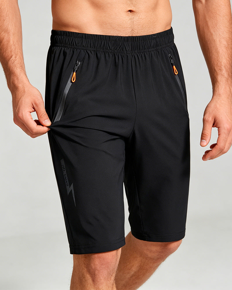 Men's Casual Sports Solid Color Five-Point Shorts