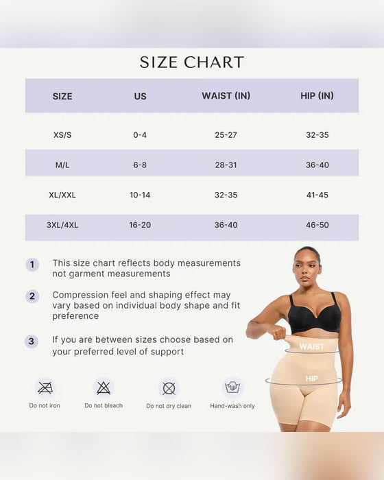 Shapewear For Women's Seamless High-Waisted Tummy Control