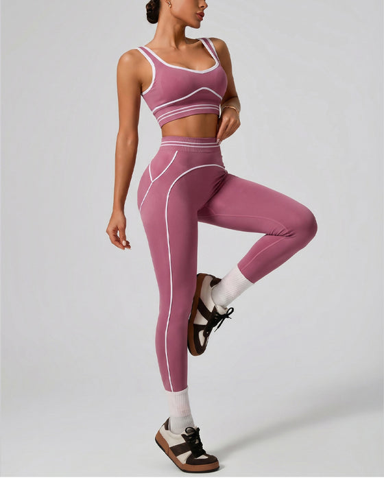 Sports Tank High Waist Yoga Set