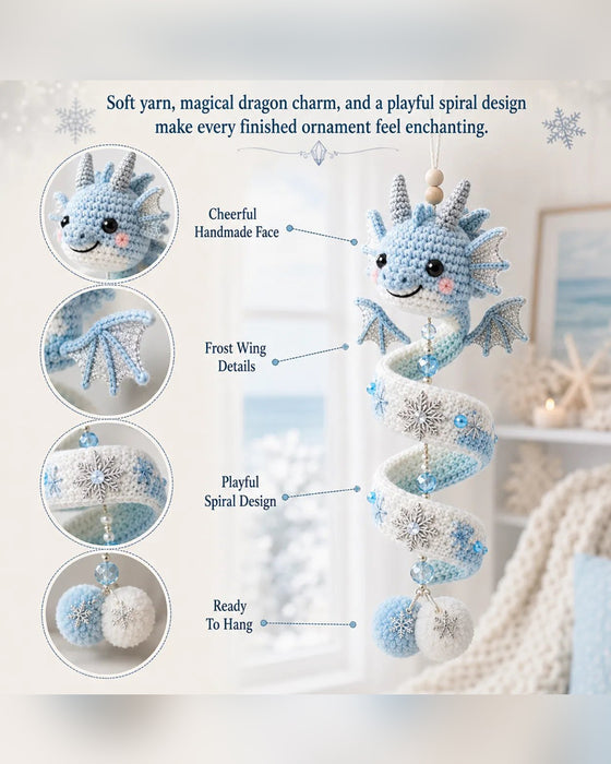 🐉 Beginner-Friendly DIY Set for an Enchanted Dragon Spiral Hanging Ornament | Complete Set Including All Tools and a Step-by-Step Guide 💕
