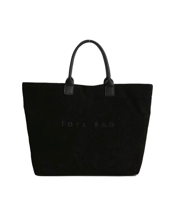 Letter Print Tote Bag