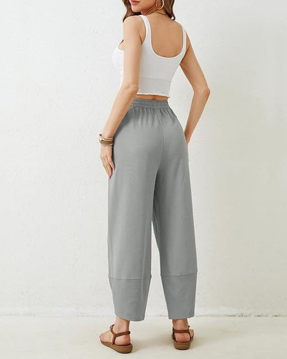 Women’S Harem Barrel Wide Leg Pants